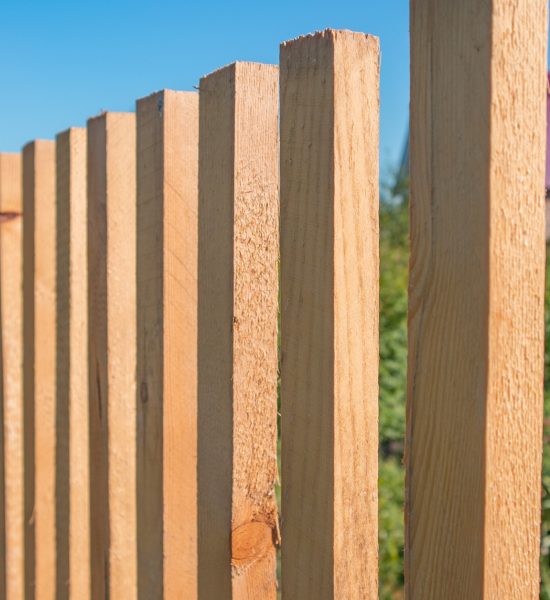 close up of a new wooden picket fence in the backyard of a country house a sunny summer day qy4q67p8xzze0dkbej0n99023jzsg60648g9xcpj3k